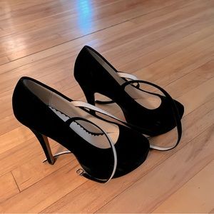 Black Velvet Heels